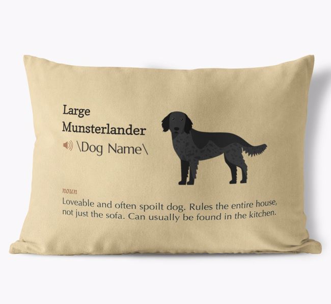 Definition: Personalized {breedFullName} Soft Touch Pillow